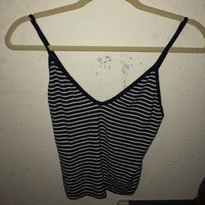 Striped Dark Blue Brandy Melville Tank Top